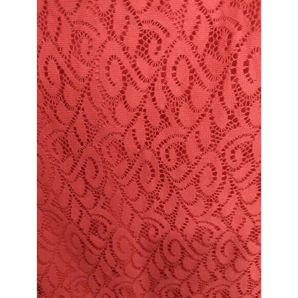 Emma & Michele Red Lace Halter Blouson Maxi Dress Size 2X Coastal Party NWT - Picture 4 of 11